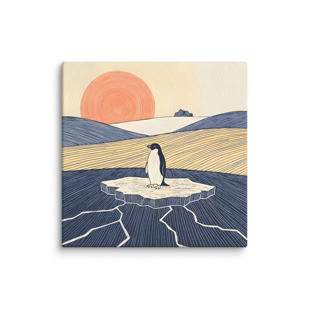 Solitary Penguin 
 Canvas | 20″x 20″