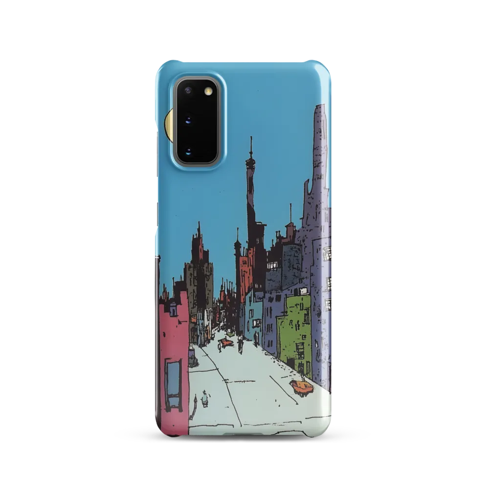 Vibrant Cityscape under the Moon