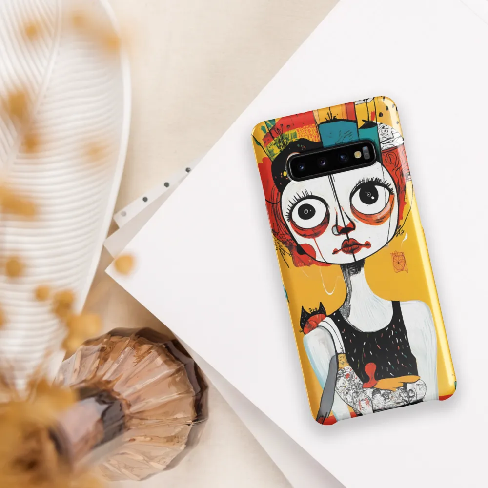 Whimsical Reflections: A Surreal Portrait | Phone Case |  S10 Plus | Snap Case | Glossy