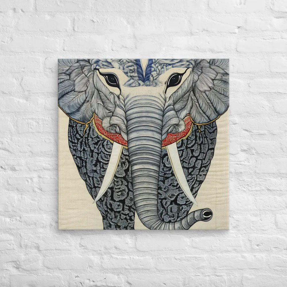 Majesty of the Elephant | Canvas | 28″×28″