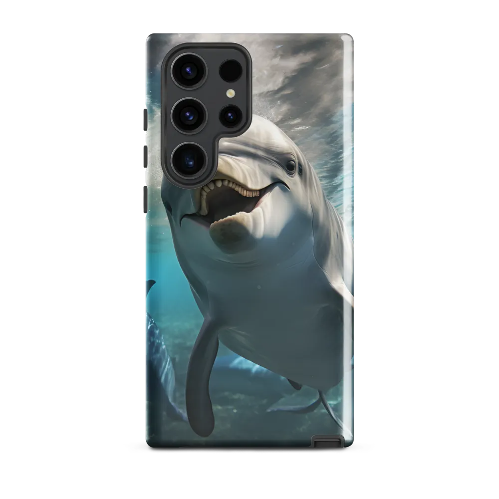 Beneath the Waves: A Dolphin's Dance