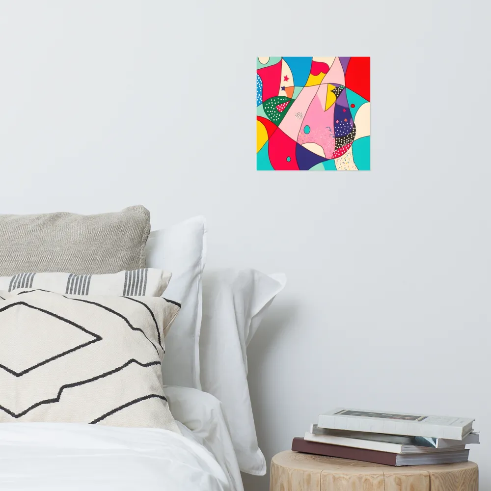 Playful Geometry in Color | Poster | 12″×12″