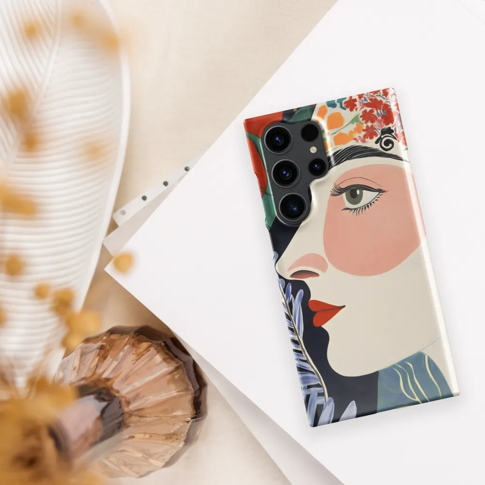 Floral Serenade: A Modern Portrait