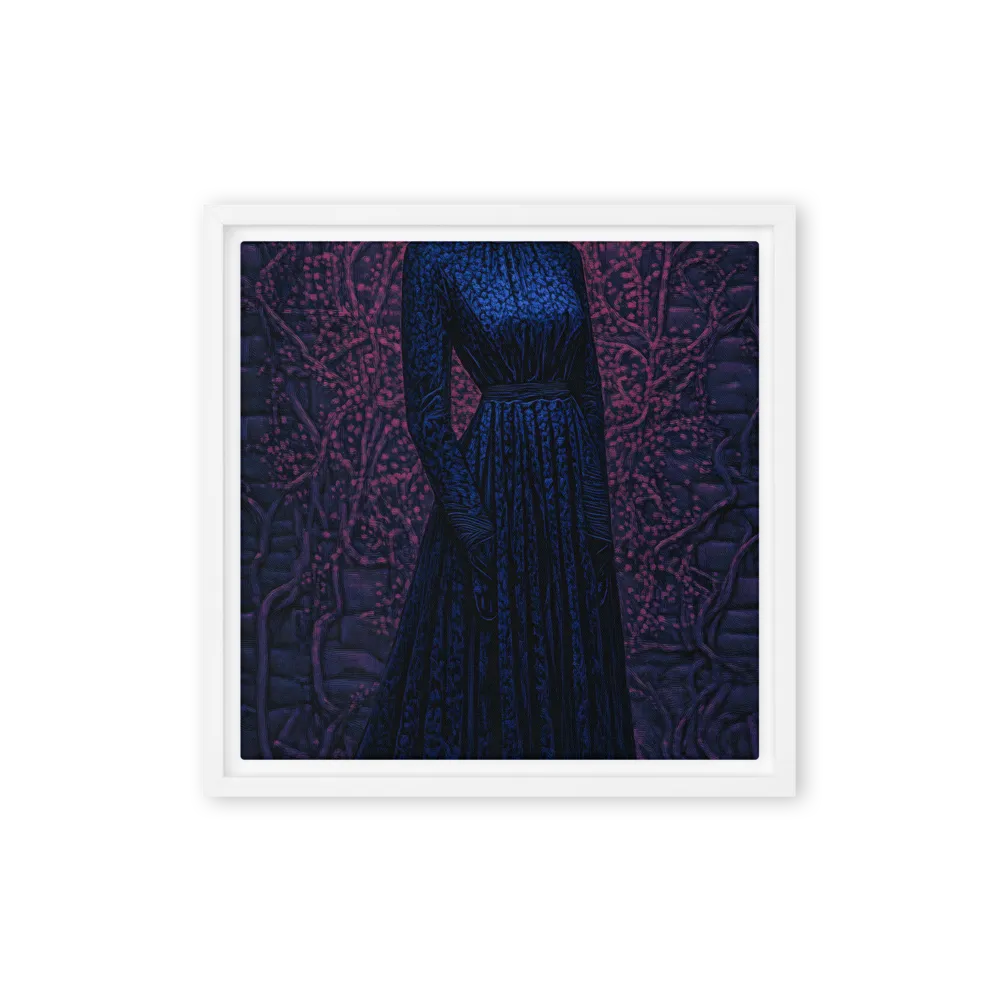 Veil of Enigma | Canvas with White Frame | 12″×12″