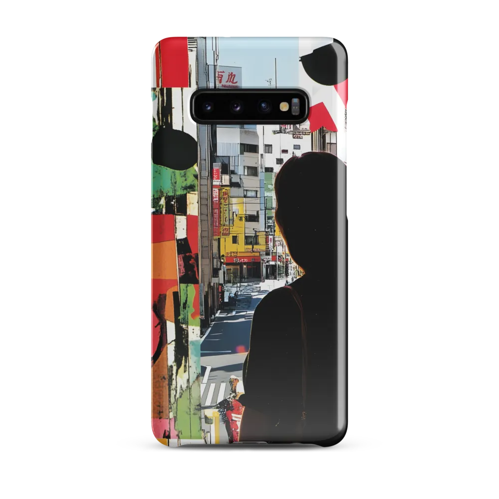 Urban Reflections: A Silhouette's Journey | Phone Case |  S10 Plus | Snap Case | Glossy