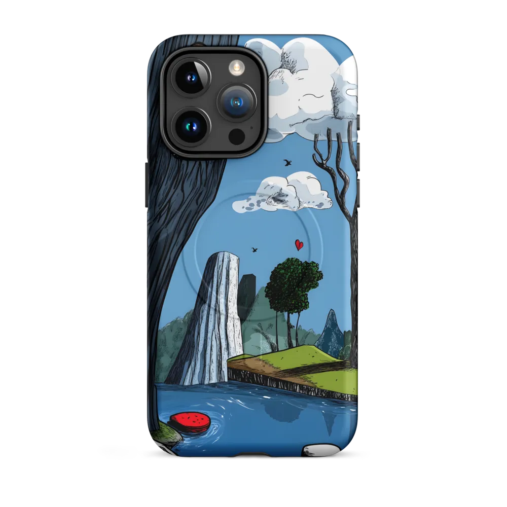 Whimsical Cliffside Reflections