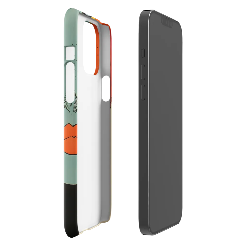 Vivid Expressions: A Portrait in Blue | Phone Case |  13 Pro Max | Snap Case | Glossy