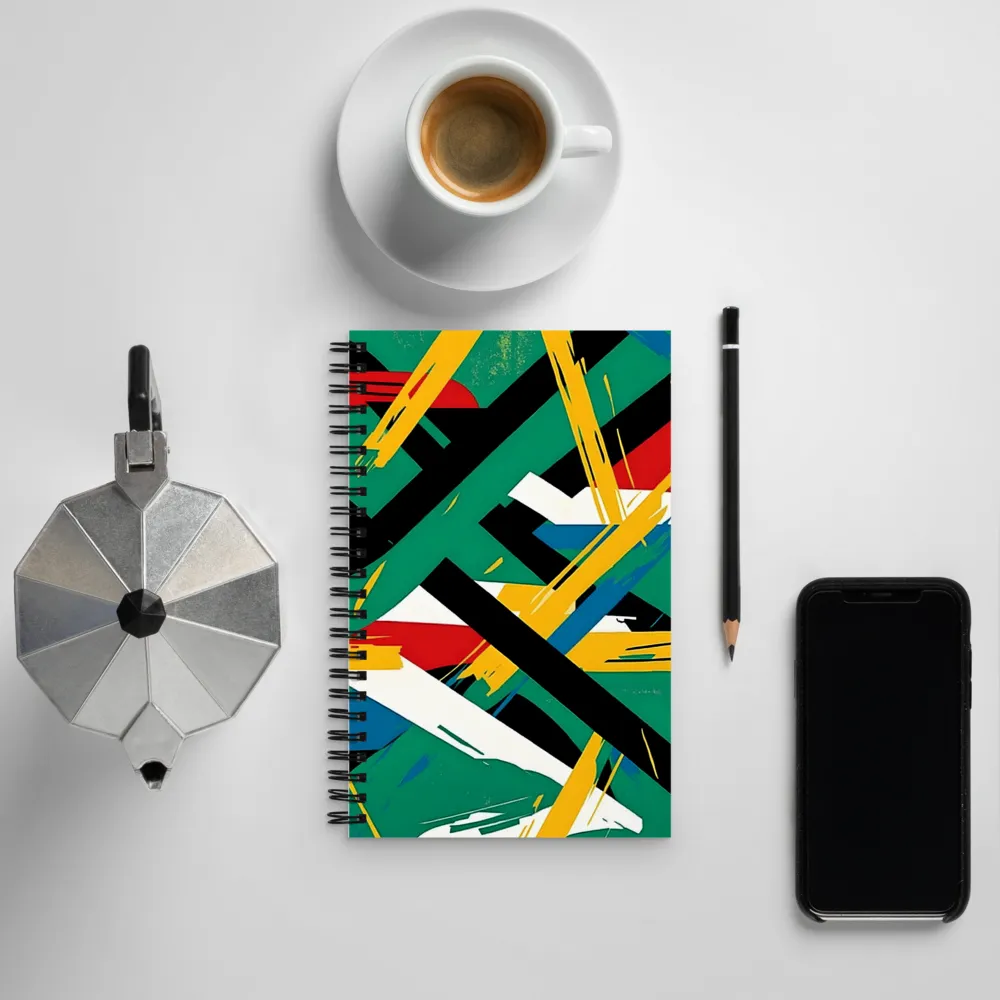 Dynamic Interplay of Colors | Spiral Notebook