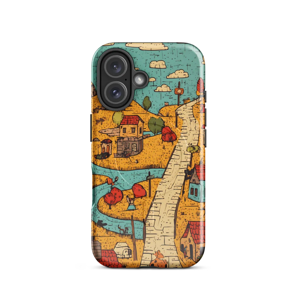 Whimsical Village Landscape