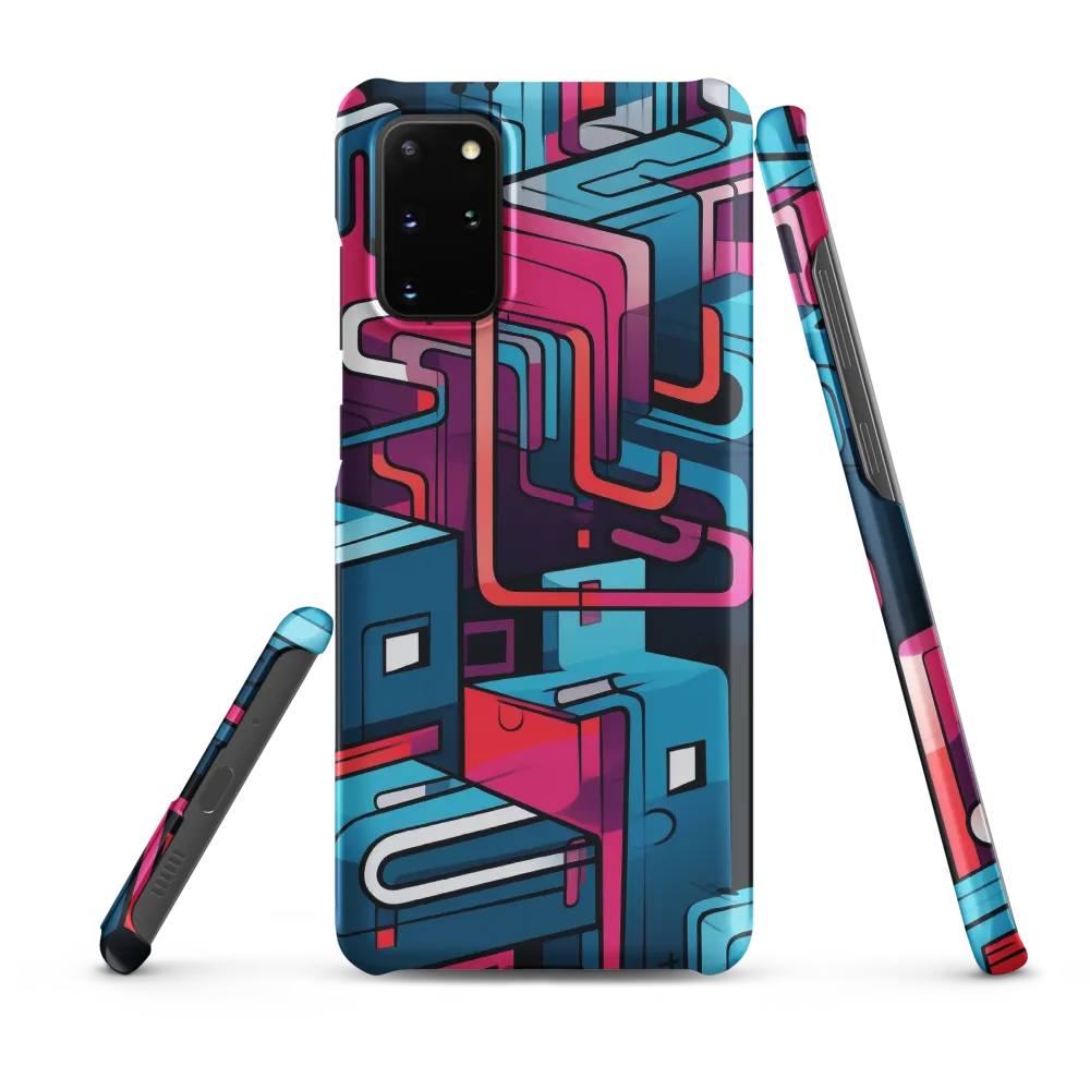 Dynamic Geometry: A Colorful Interplay | Phone Case |  S20 Plus | Snap Case | Matte