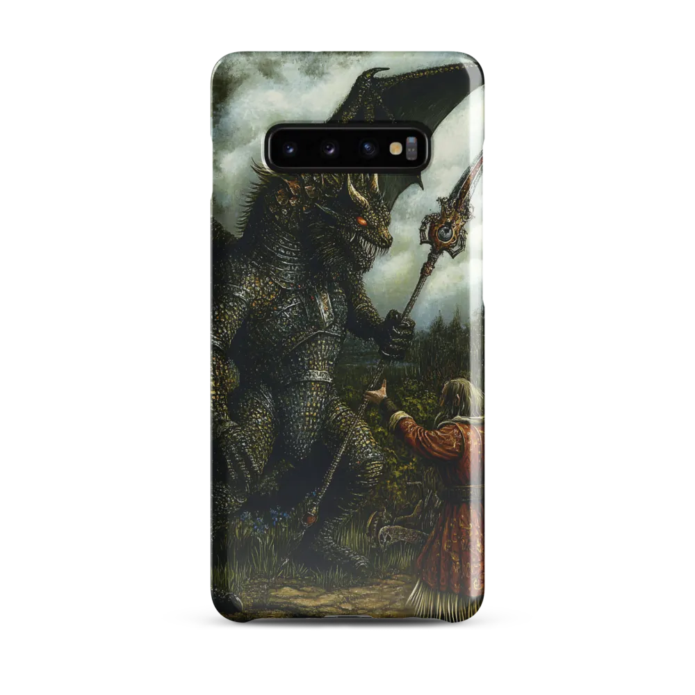 The Confrontation: Dragon vs. Wizard | Phone Case |  S10 Plus | Snap Case | Glossy