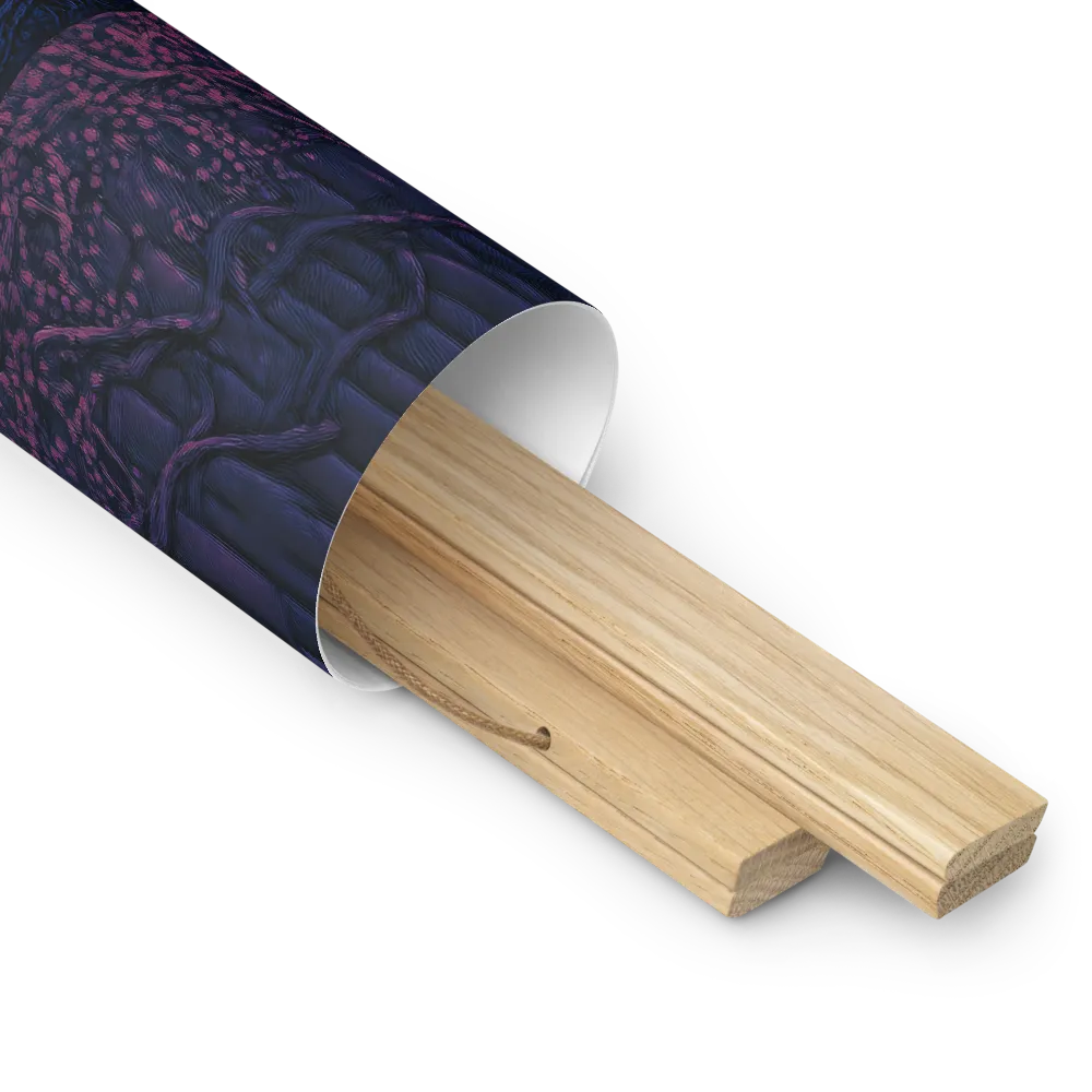 Veil of Enigma | Poster With Oak Wood Hanger | 14″×14″
