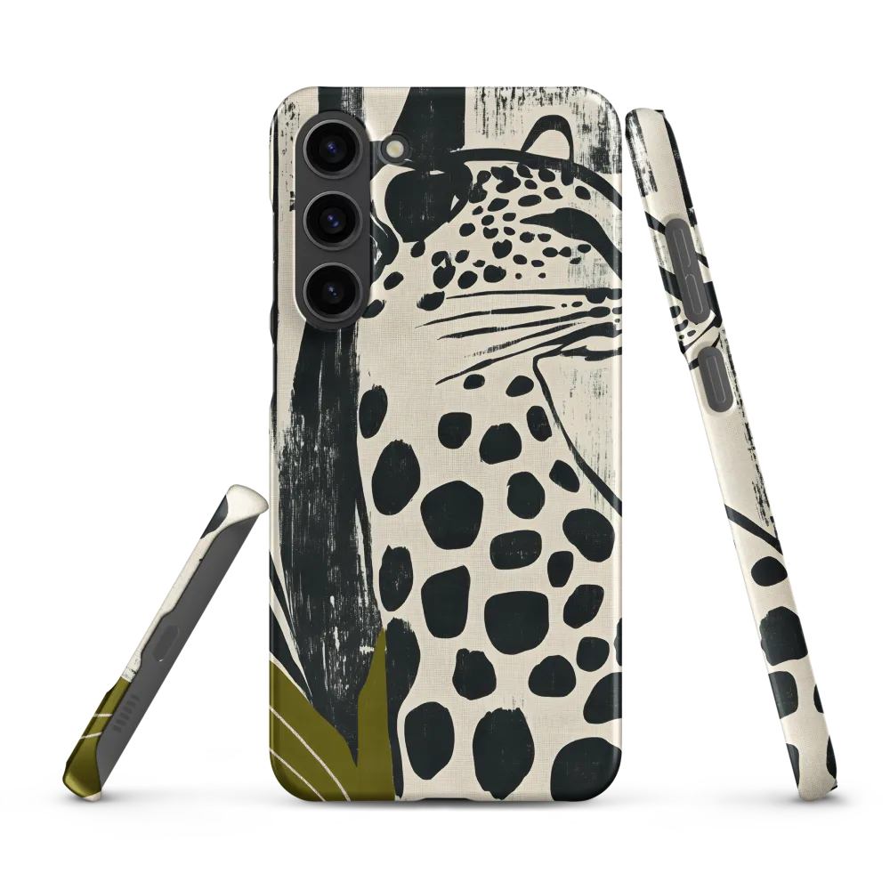 Leopard in Silhouette: A Modern Appeal | Phone Case |  S23 Plus | Snap Case | Matte