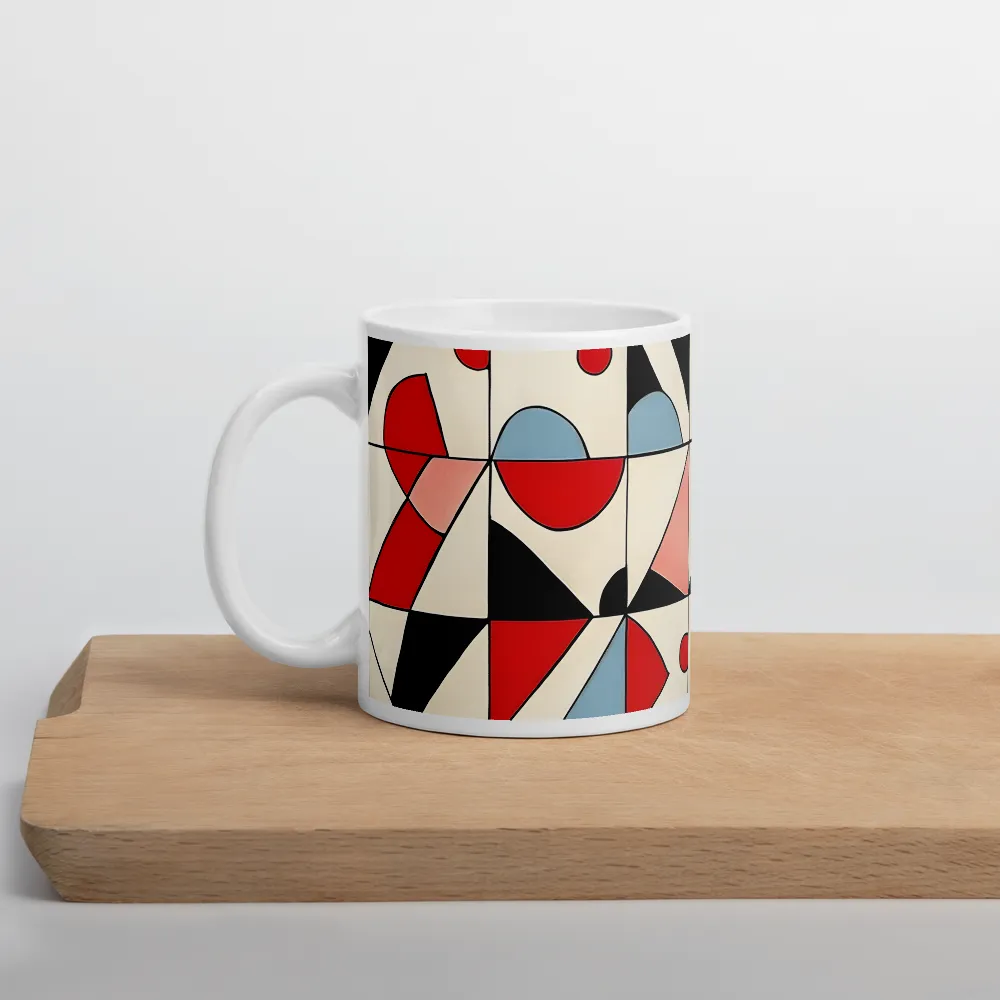 Dynamic Geometric Harmony | Mug with White inside | 11 oz