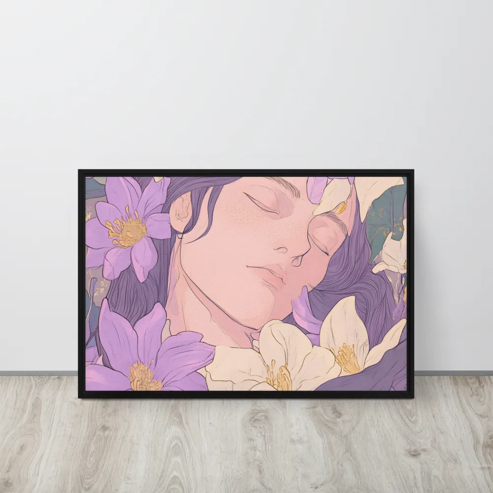 Harmony in Bloom | Canvas with Black Frame | 20″×30″
