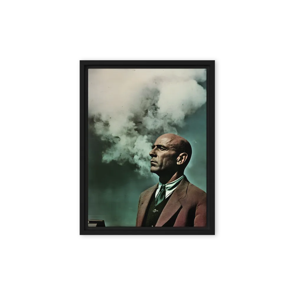 Clouded Thoughts | Canvas with Black Frame | 9″×12″