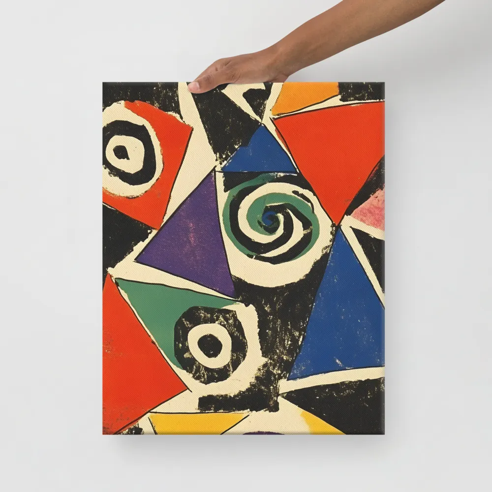 Dynamic Geometric Abstraction | Canvas | 16″×20″