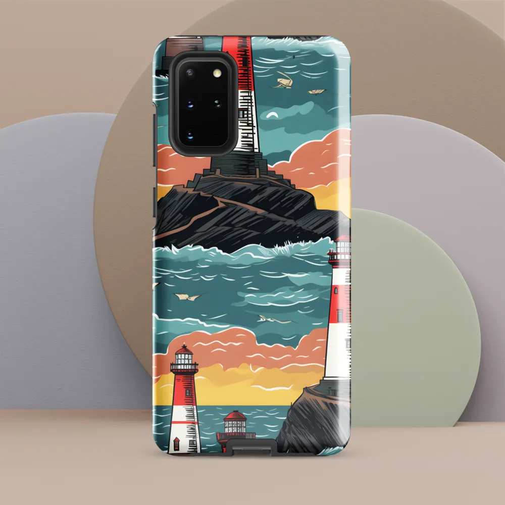 Lighthouses in a Whimsical Ocean