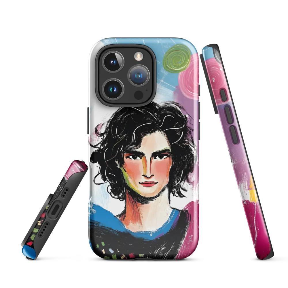 Vibrant Portrait of Youth | Phone Case |  16 Pro | Tough Case | Glossy