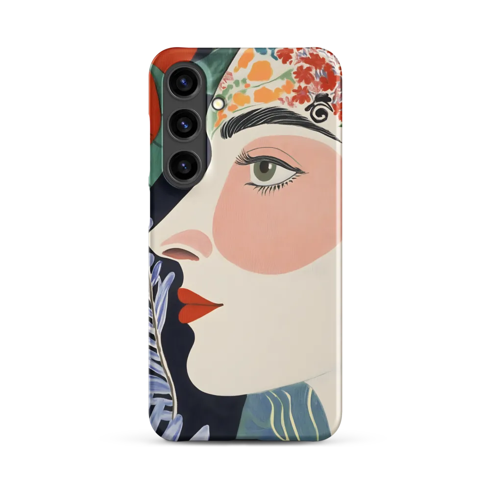 Floral Serenade: A Modern Portrait