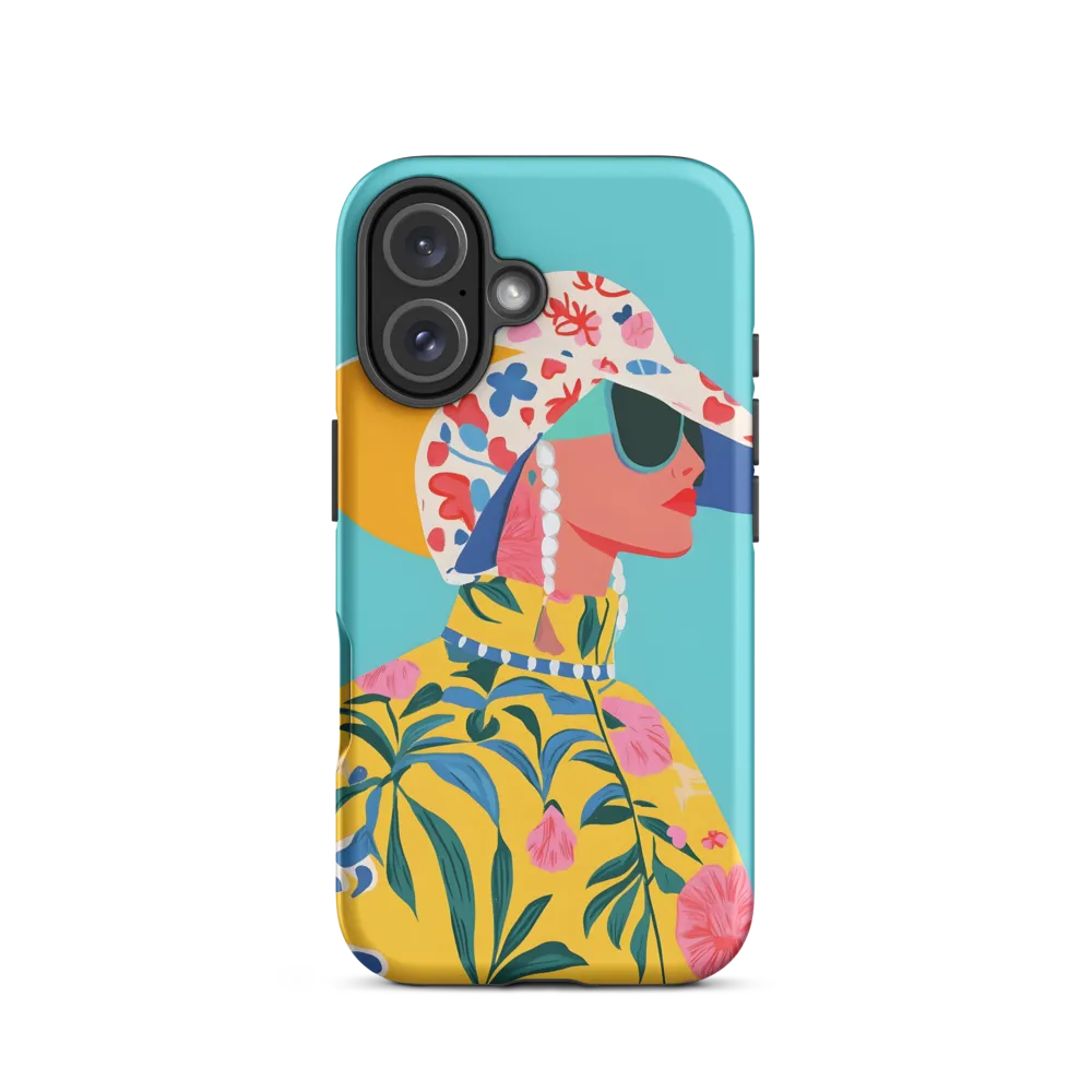 Tropical Confidence: A Fashion Portrait | Phone Case