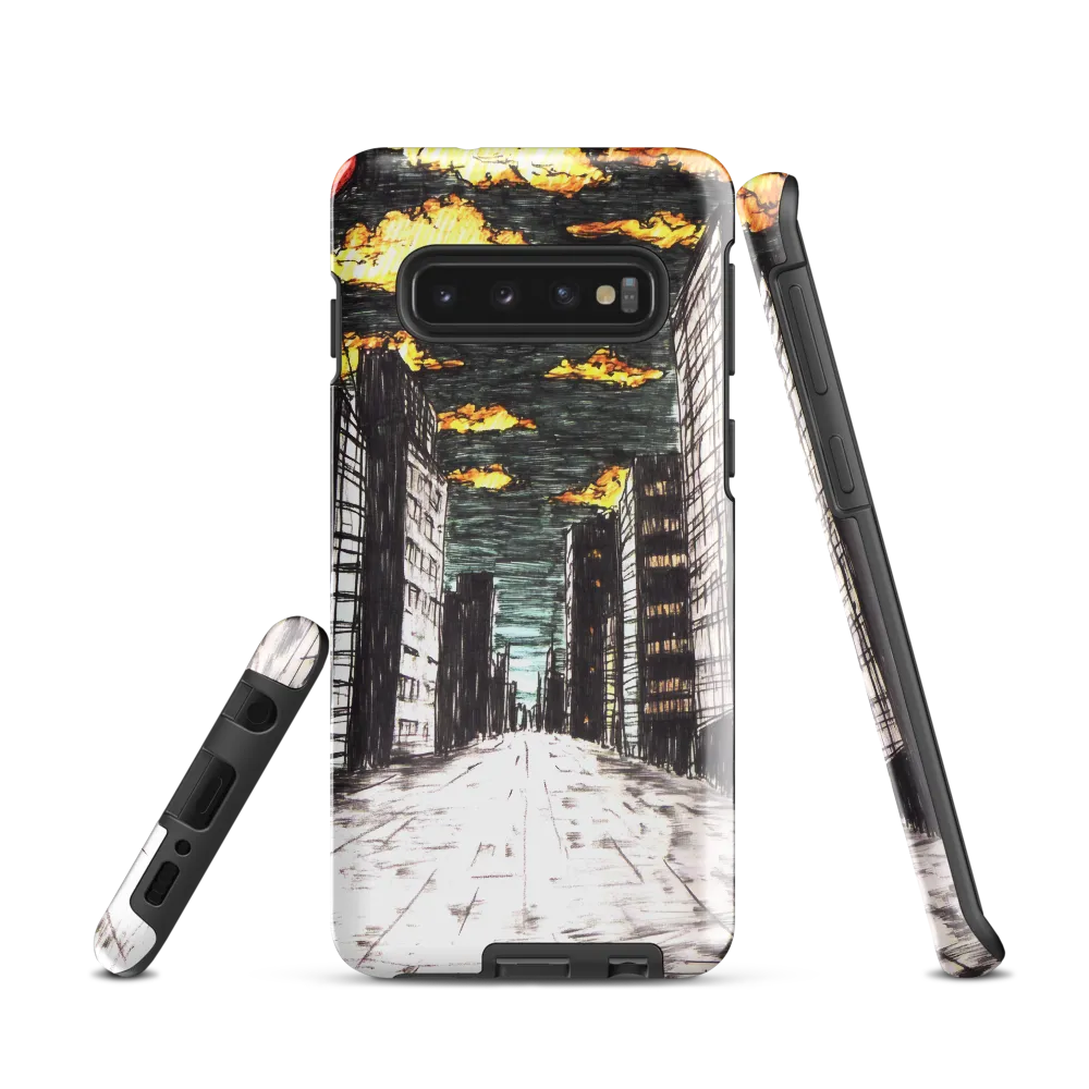 Eclipsed Cityscape