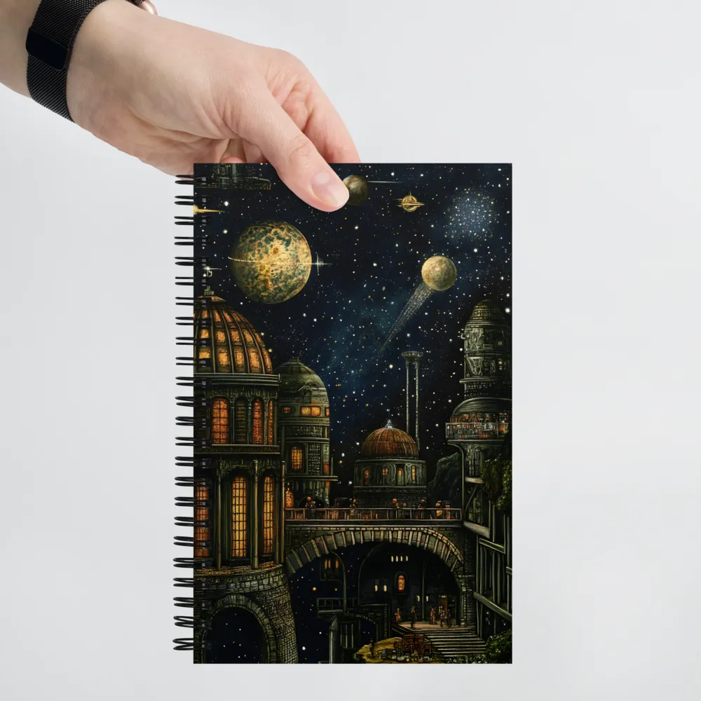 Celestial City: A Journey Through the Cosmos | Spiral Notebook