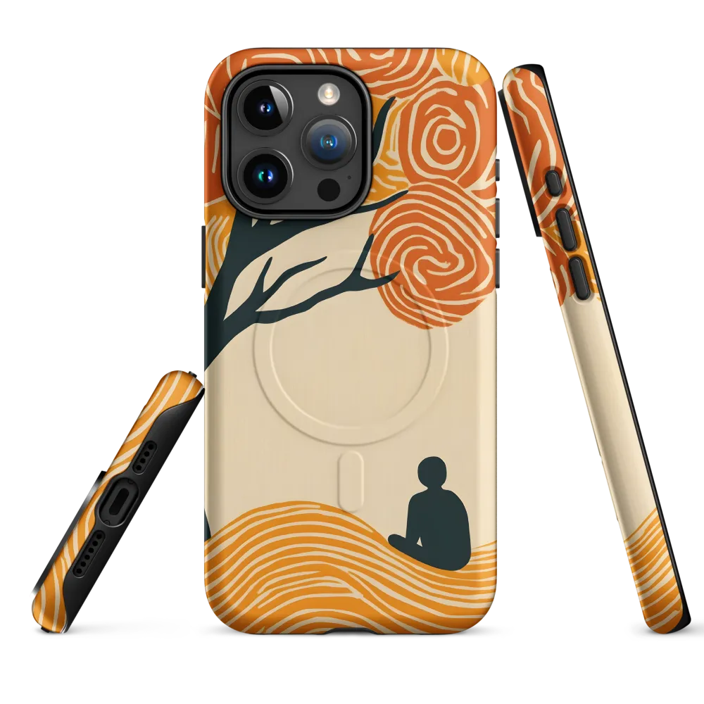 Silent Reflections under Swirling Leaves | Phone Case |  15 Pro Max | MagSafe® Tough Case | Matte
