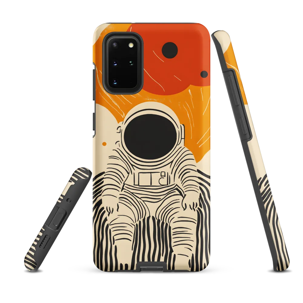 Astronaut in Cosmic Thoughts | Phone Case |  S20 Plus | Tough Case | Matte
