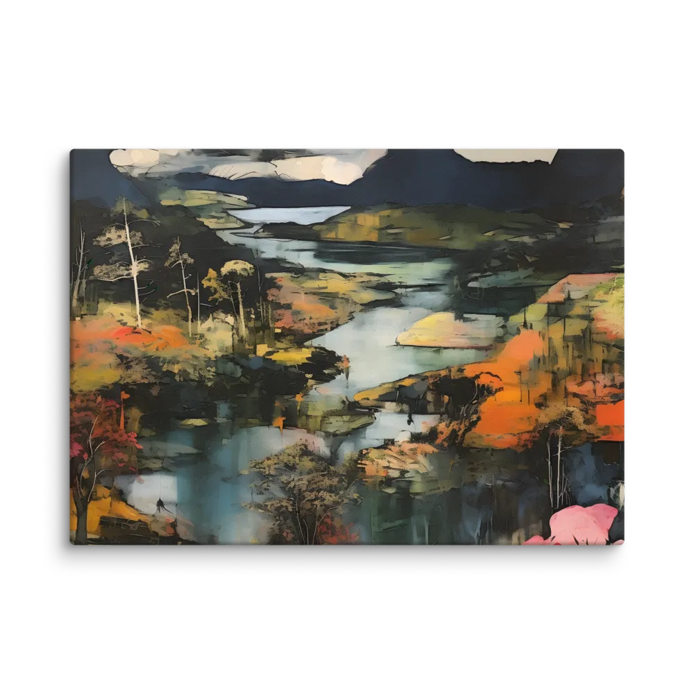 Harmony of Nature: An Abstract Journey | Canvas | 20″×28″
