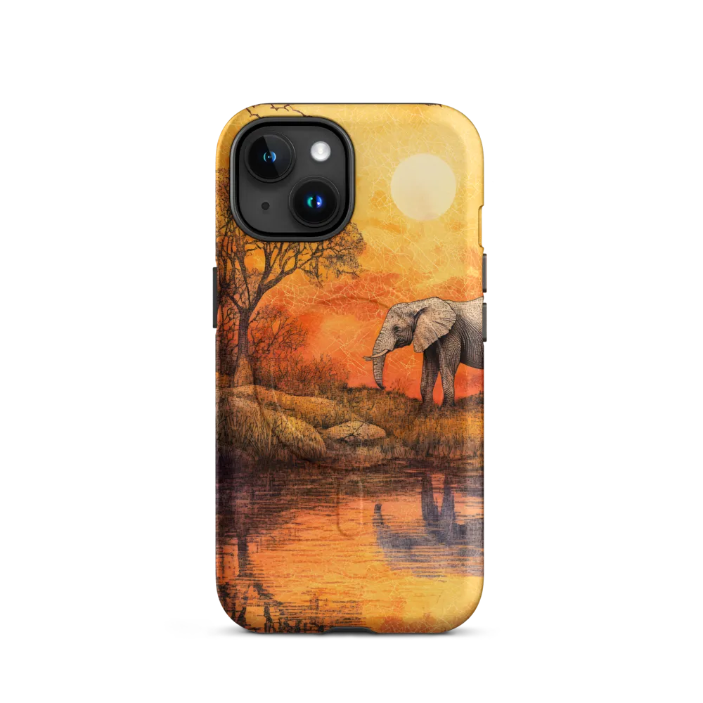 Elephant's Serenity at Dusk