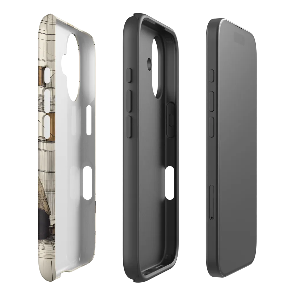 Quiet Reflections in Line | Phone Case |  16 | Tough Case | Matte