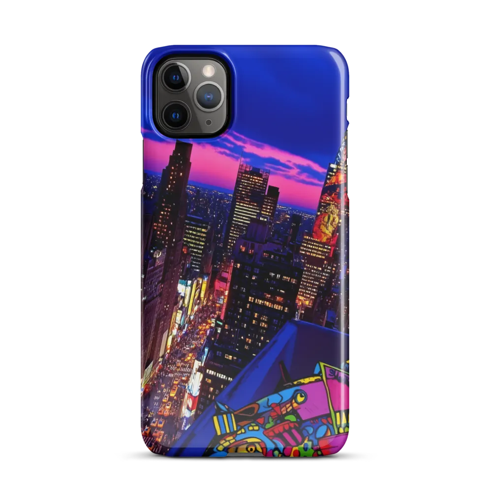 Neon Twilight: A City in Vibrance | Phone Case |  11 Pro Max | Snap Case | Glossy