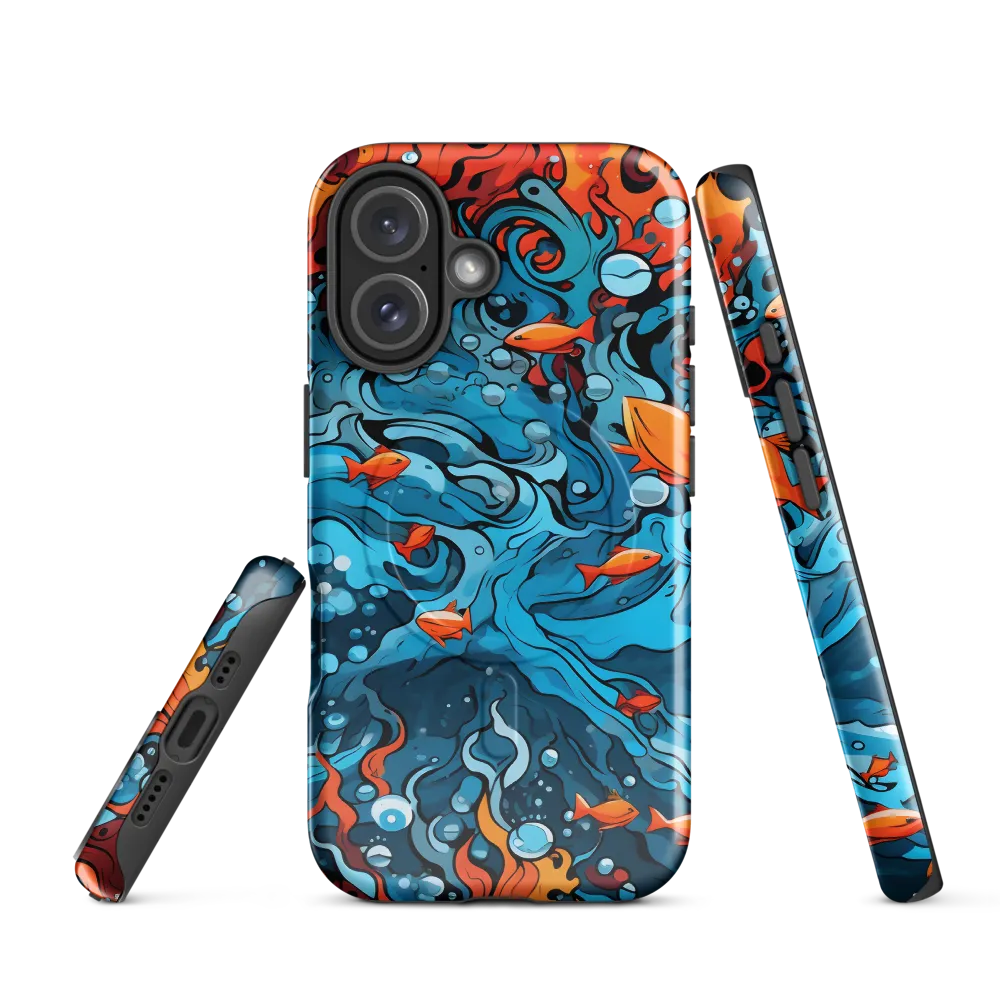 Fluid Harmony: Ocean and Flames