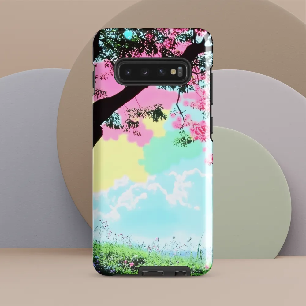 Pastel Dreams: A Surreal Tree Landscape | Phone Case |  S10 Plus | Tough Case | Glossy