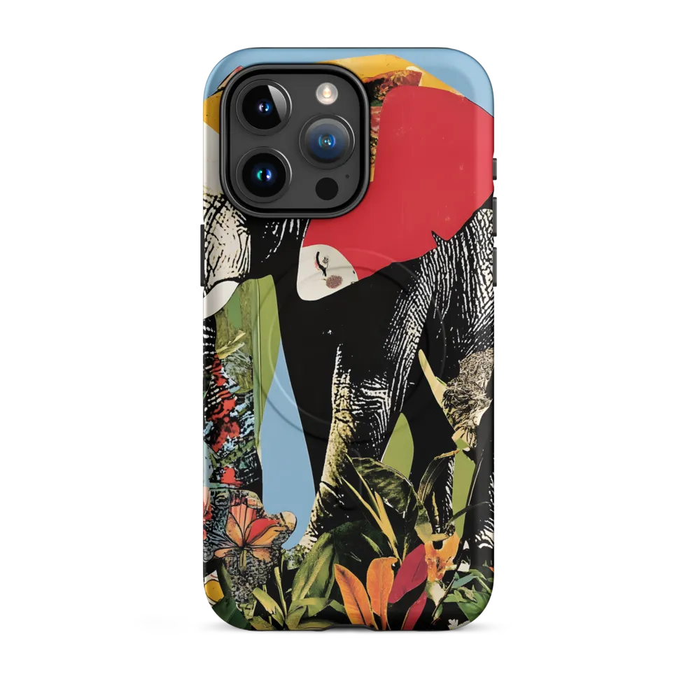 Harmony of Nature: The Elephant's Embrace | Phone Case |  15 Pro Max | MagSafe® Tough Case | Matte