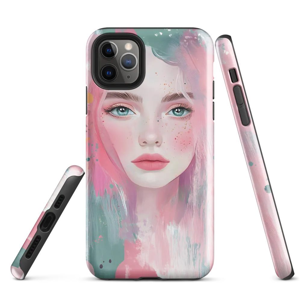 Dreamy Serenity: A Contemporary Portrait | Phone Case |  11 Pro Max | Tough Case | Glossy