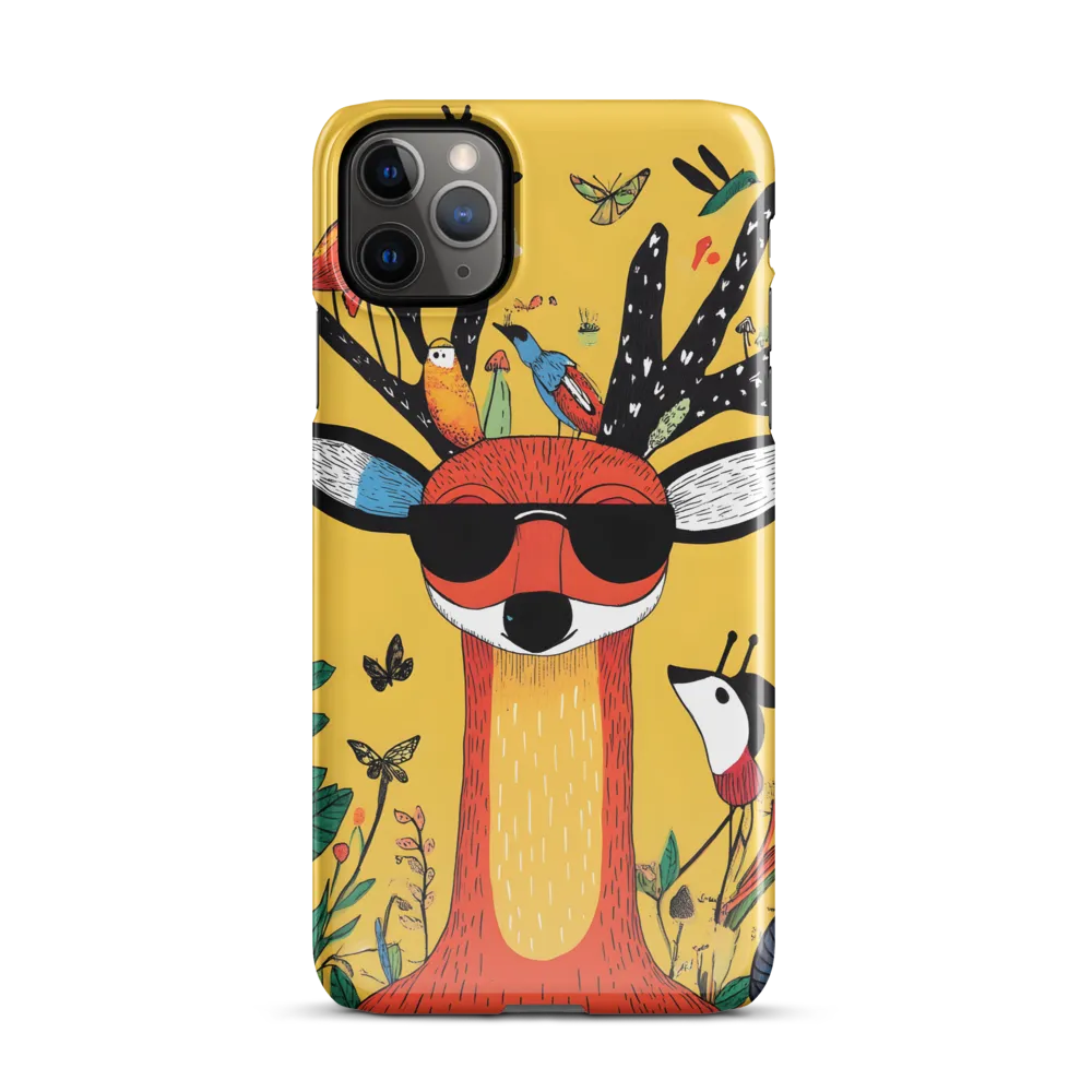 Playful Deer with Sunglasses | Phone Case |  11 Pro Max | Snap Case | Glossy