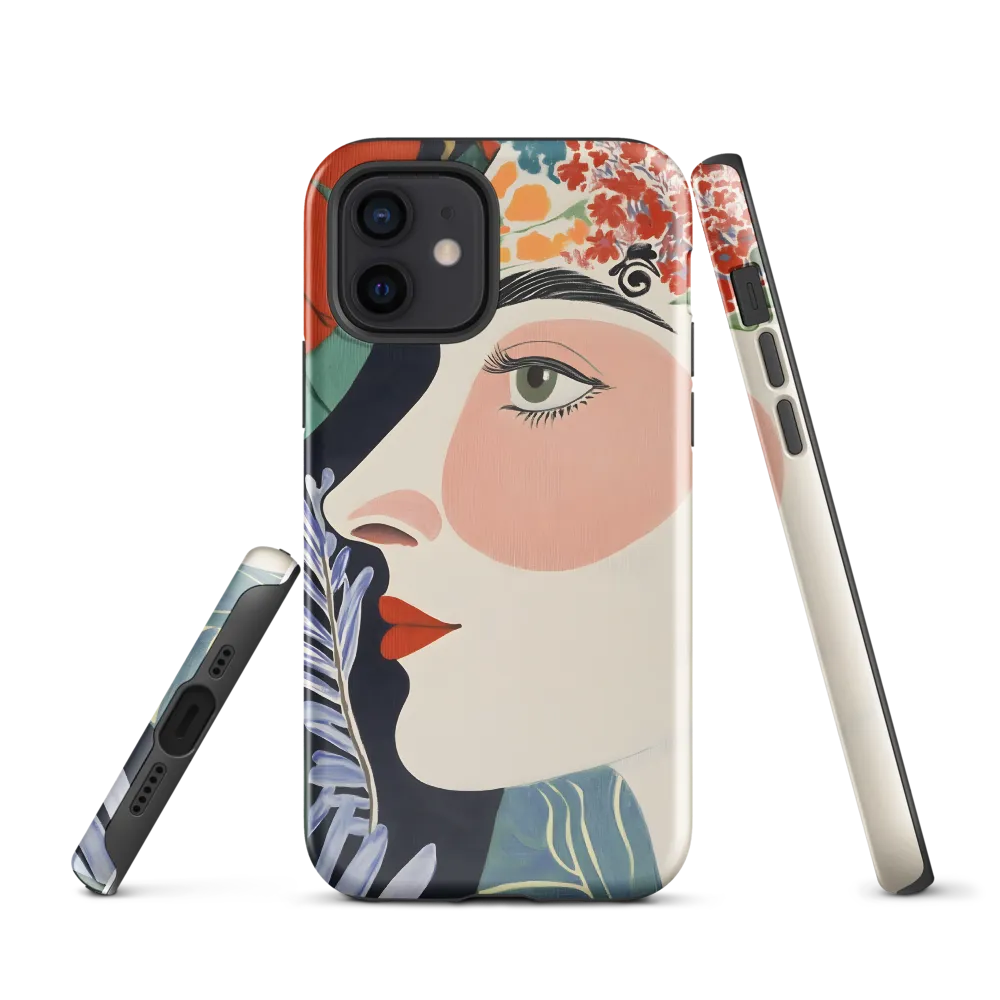 Floral Serenade: A Modern Portrait
