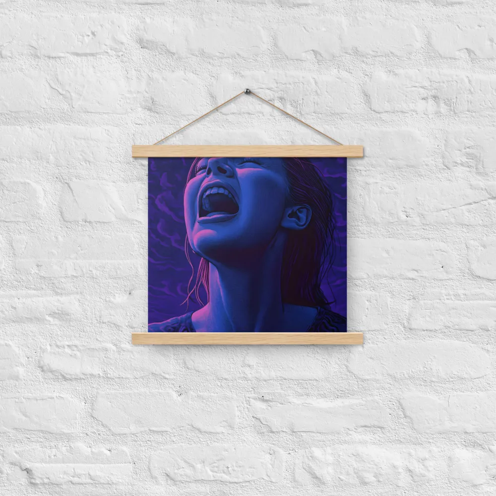 Echoes of Anguish | Poster With Oak Wood Hanger | 14″×14″