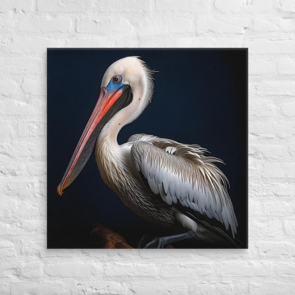 Majestic Pelican Portrait | Canvas | 32″×32″