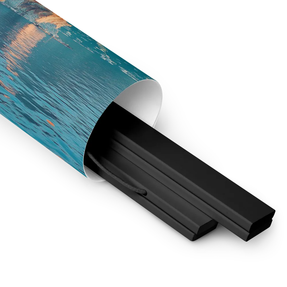 Elysian Waterscape | Poster With Black Wood Hanger | 10″×10″