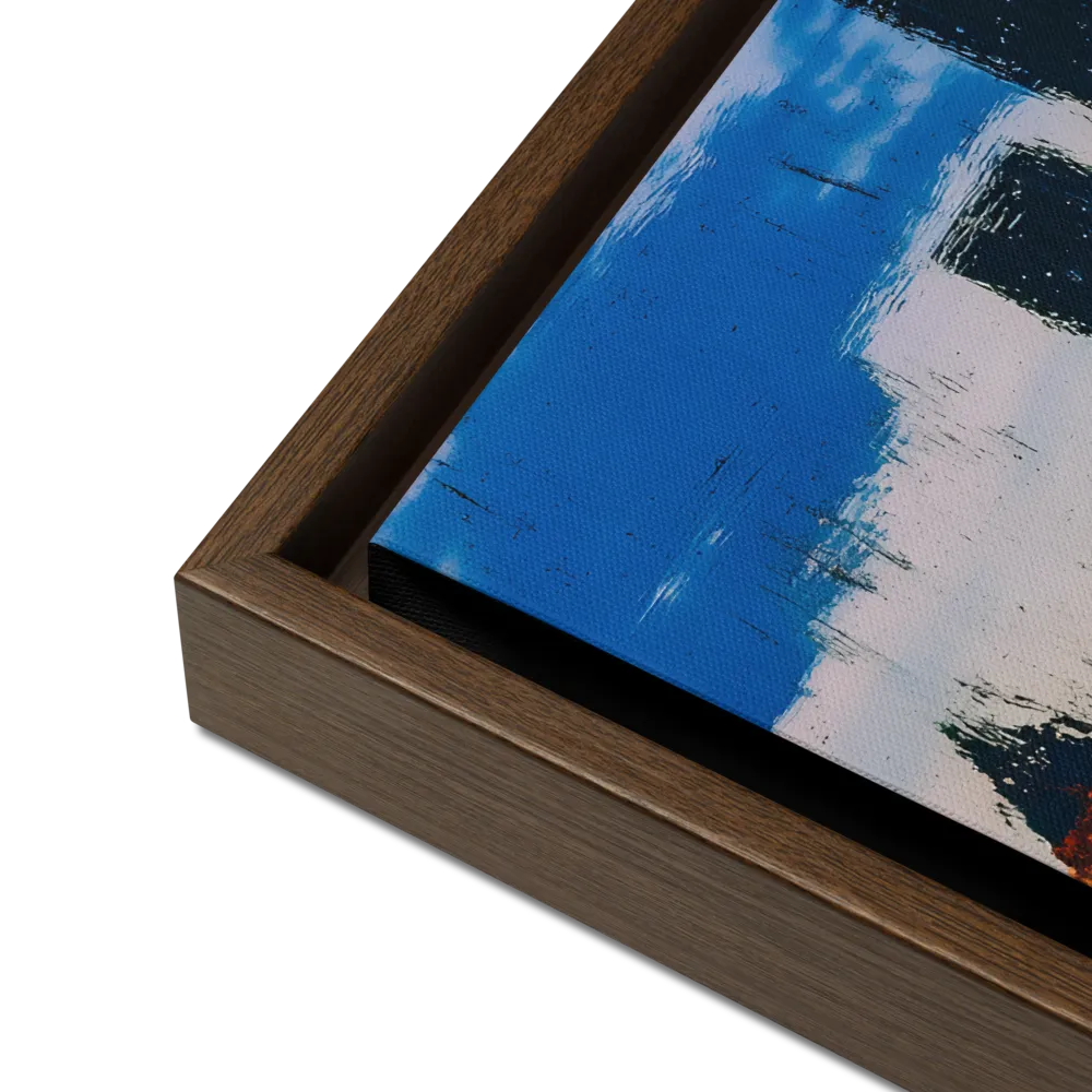 Reflections of Tranquility | Canvas with Brown Frame | 16″×16″