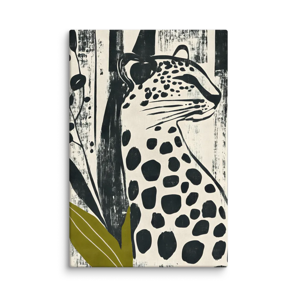 Leopard in Silhouette: A Modern Appeal