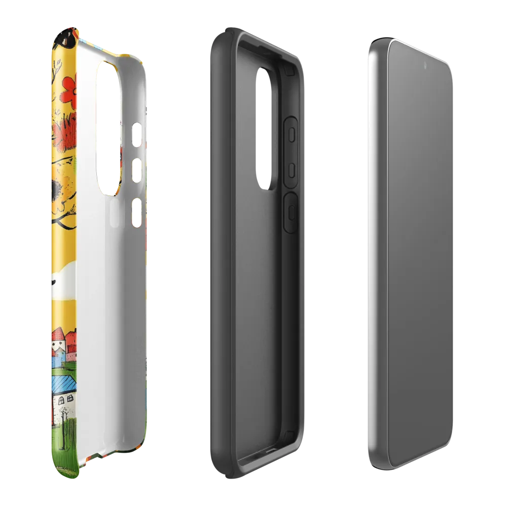 Whimsical Blooms of Life | Phone Case |  S23 Plus | Tough Case | Glossy