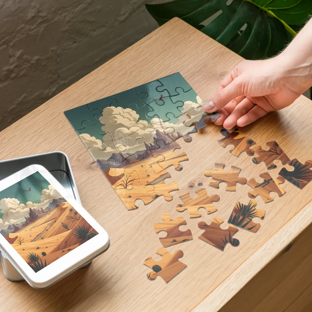 Desert Vista 
 Jigsaw Puzzle in Tin Box
