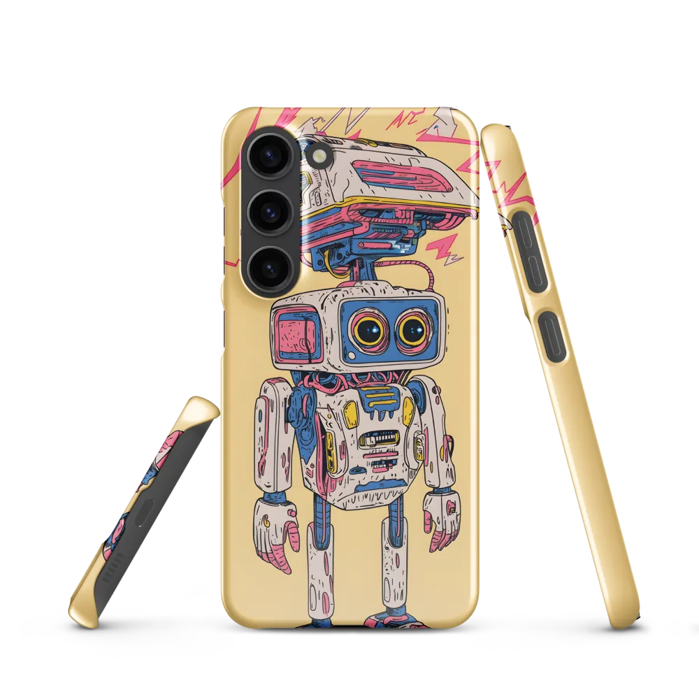 Whimsical Robot Delight | Phone Case |  S23 | Snap Case | Glossy