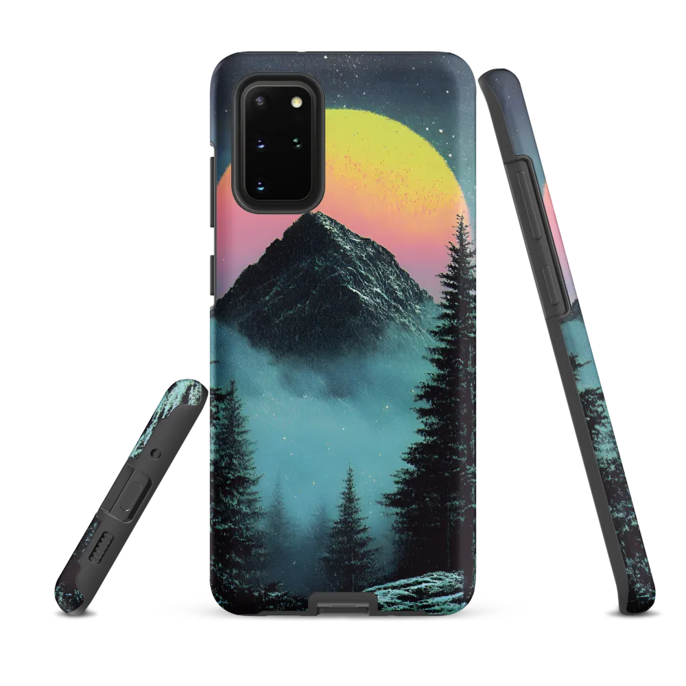 Ethereal Peaks Under Celestial Lights