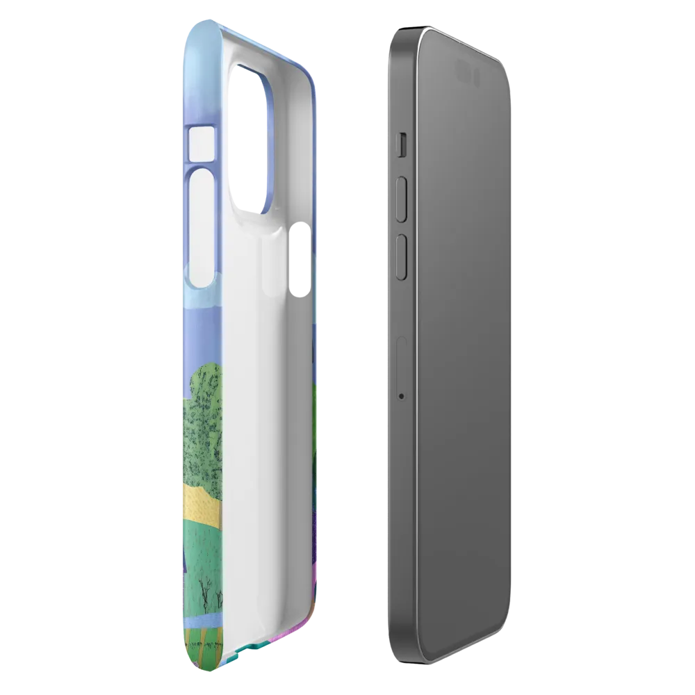 Whimsical Hills and Quaint Homes | Phone Case |  14 Pro Max | Snap Case | Glossy