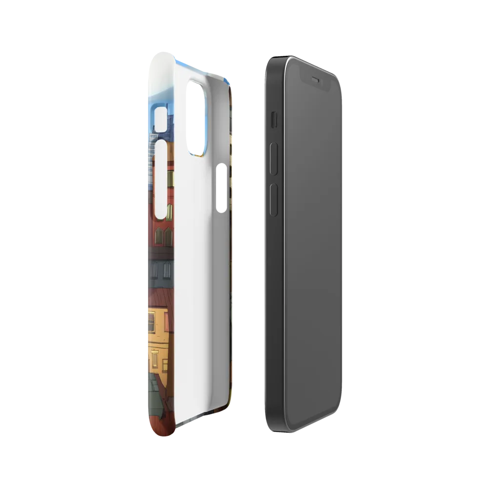 Urban Symphony: A Colorful Cityscape | Phone Case |  12 Mini | Snap Case | Glossy